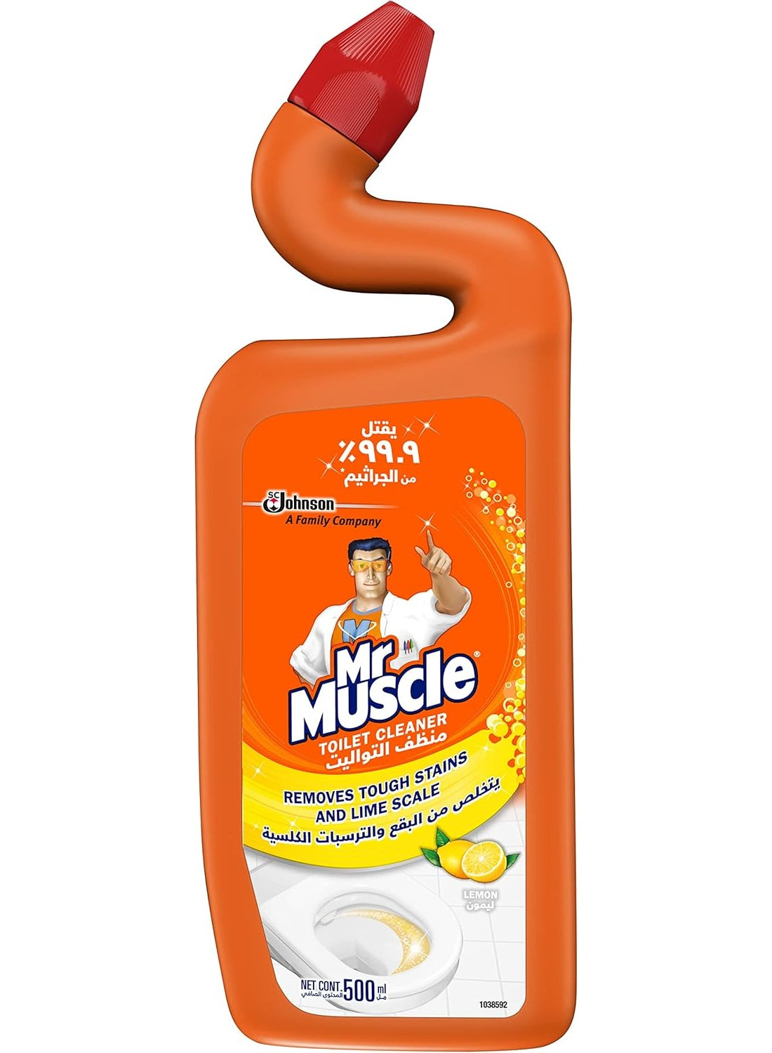 Mr Muscle Toilet Cleaner With Lemon Scent 500 ML